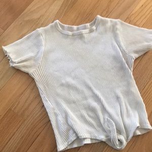 Super cute white crop top